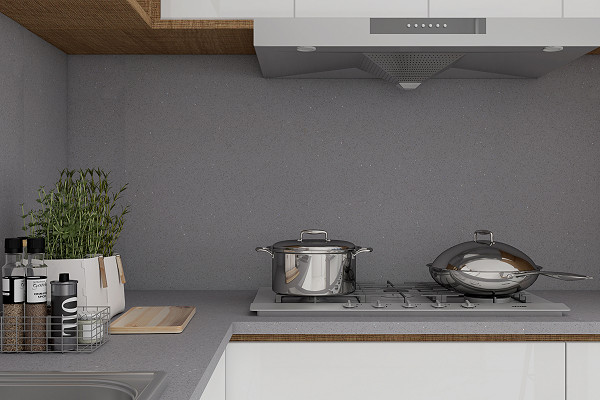 Kitchen with Grey Mirror