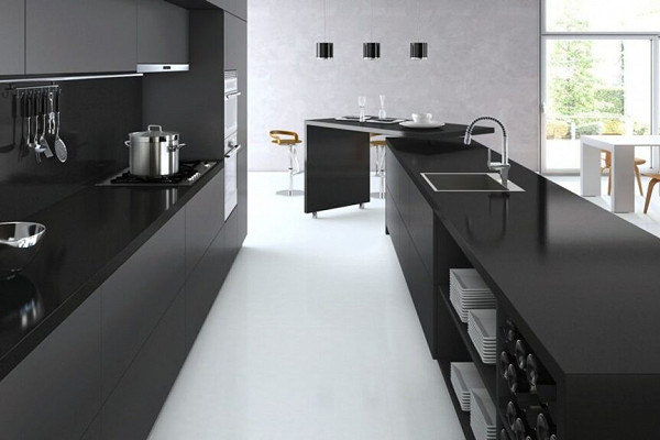 Kitchen with Jet Black