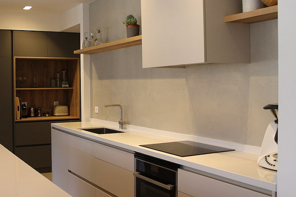 Kitchen with Miami White